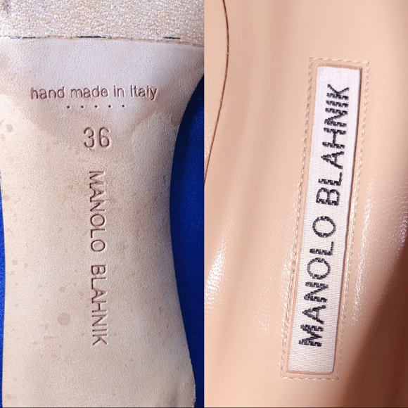 ❤️SOLD❤️Manolo Blahnik hangisi pumps royal blue 36 - Picture 10 of 10